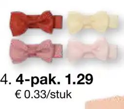 Zeeman Kleine strik op clip aanbieding
