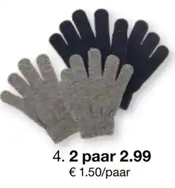 Zeeman Handschoenen aanbieding