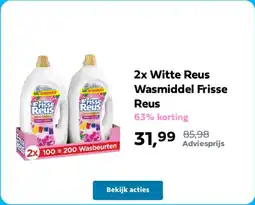 Plein.nl Witte Reus Wasmiddel Frisse aanbieding