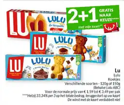 Intermarché Lu Lulu Koekjes aanbieding