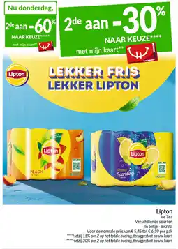 Intermarché Lipton Ice Tea aanbieding