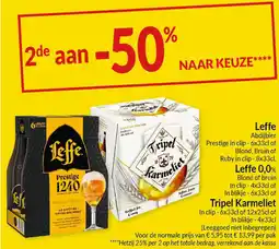 Intermarché Leffe, Leffe 0,0% of Tripel Karmeliet aanbieding