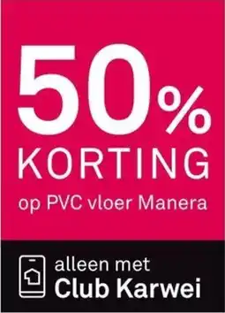 Karwei Op PVC vloer Manera aanbieding