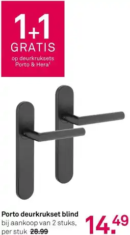 Karwei Porto deurkrukset blind aanbieding
