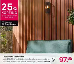 Karwei Lattenwand voor buiten aanbieding