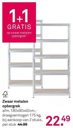 Karwei Zwaar metalen opbergrek aanbieding