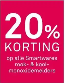 Karwei Op alle Smartwares rook- & kool- monoxidemelders aanbieding
