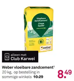 Karwei Weber vloeibare zandcement¹ aanbieding