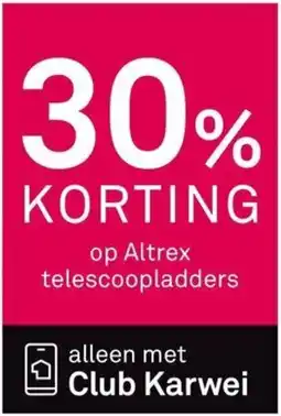 Karwei Op Altrex telescoopladders aanbieding