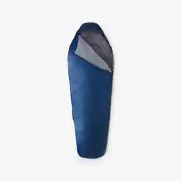 Decathlon Slaapzak voor trekking 15°C koppelbaar en compact MT500 synthetisch aanbieding