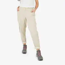Decathlon Wandelbroek voor dames NH500 linnen beige aanbieding