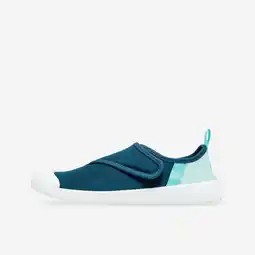 Decathlon Waterschoenen met klittenband voor kinderen Aquashoes 120 laguneblauw aanbieding