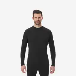 Decathlon Warm en comfortabel thermoshirt voor skiën heren 100 zwart aanbieding