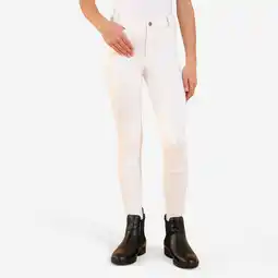 Decathlon Wedstrijdbroek voor ruitersport kinderen 100 wit aanbieding