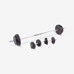 Decathlon Halterset voor krachttraining 93 kg aanbieding