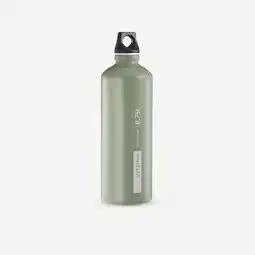 Decathlon Drinkfles met schroefdop voor wandelen aluminium 0,75 liter aanbieding