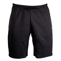 Decathlon Voetbalshort met ritszakken voor volwassenen VIRALTO ZIP zwart en carbon aanbieding