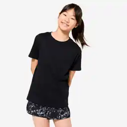 Decathlon Ademend multisport T-shirt voor meisjes zwart aanbieding