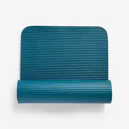 Decathlon Pilatesmat comfortabel van 10 mm dik blauw aanbieding