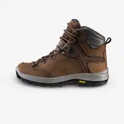 Decathlon Waterdichte trekkingschoenen voor heren MT500 leer hoog aanbieding