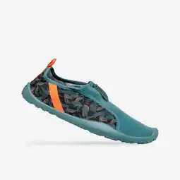 Decathlon Elastische waterschoenen voor volwassenen Aquashoes 120 Awake Leaf oranje aanbieding