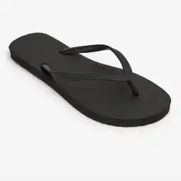 Decathlon Dames teenslippers 100 zwart aanbieding