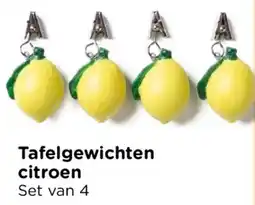 Xenos Tafelgewichten citroen aanbieding