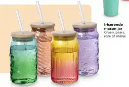 Xenos Iriserende mason jar aanbieding