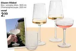 Xenos Glazen Ribbel aanbieding
