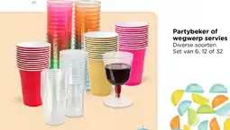 Xenos Partybeker of wegwerp servies aanbieding