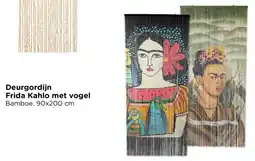 Xenos Deurgordijn Frida Kahlo met vogel aanbieding