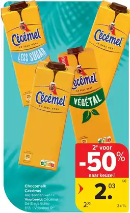 Carrefour Chocomelk Cécémel aanbieding