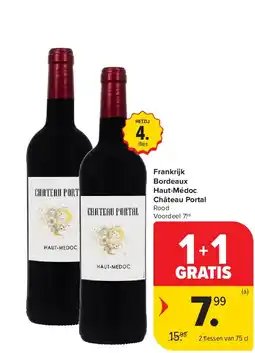 Carrefour Frankrijk Bordeaux Haut-Médoc Château Portal aanbieding