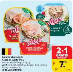 Carrefour Gamma charcuterie Aoste en Aoste Plus aanbieding