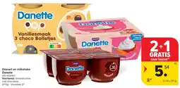 Carrefour Dessert en milkshake Danette aanbieding
