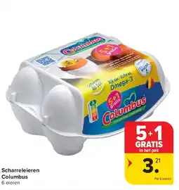 Carrefour Scharreleieren Columbus aanbieding