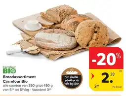 Carrefour Broodassortiment Carrefour Bio aanbieding
