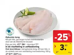 Carrefour Gekuiste tong aanbieding