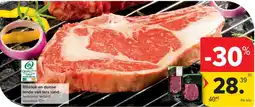 Carrefour Ribstuk en dunne lende van Iers rund aanbieding