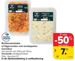 Carrefour Barbecuesalades of bijgerechten met aardappelen Carrefour aanbieding