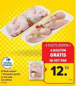 Carrefour 4 fi lets kopen + 4 bouten gratis in het pak Carrefour aanbieding