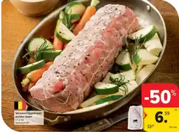 Carrefour Varkensruggebraad zonder been aanbieding