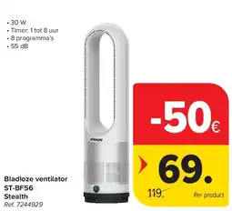 Carrefour Bladloze ventilator ST-BF56 Stealth aanbieding