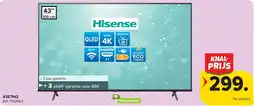 Carrefour Hisense 43E7NQ 4K TV aanbieding