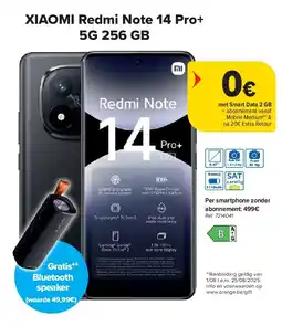 Carrefour XIAOMI Redmi Note 14 Pro+ 5G 256 GB aanbieding