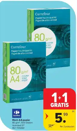 Carrefour Riem A4-papier aanbieding