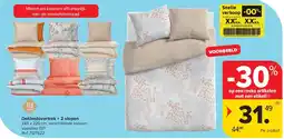 Carrefour Dekbedovertrek + 2 slopen aanbieding