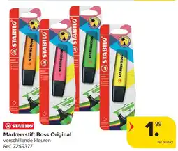 Carrefour Markeerstift Boss Original aanbieding