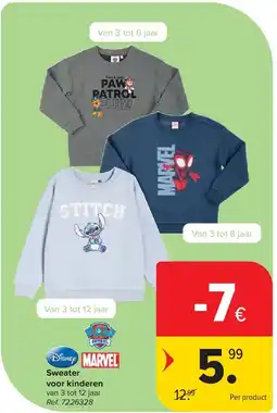 Carrefour Sweater voor kinderen aanbieding