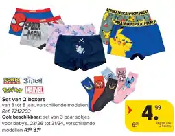 Carrefour Set van 2 boxers aanbieding